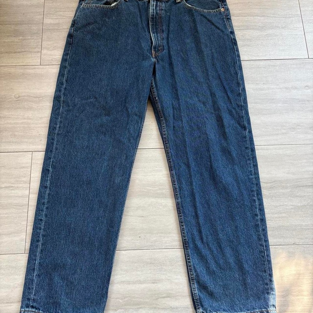 Levis 550 Relaxed Fit Blue Denim Jeans Mens 40x32 00550-4886
